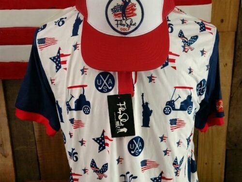 Lexington 76er Patriotic Golf Polo Shirt for Everyday Wear - Stylish & Comfortable Men's Golf Shirt FSGP2219