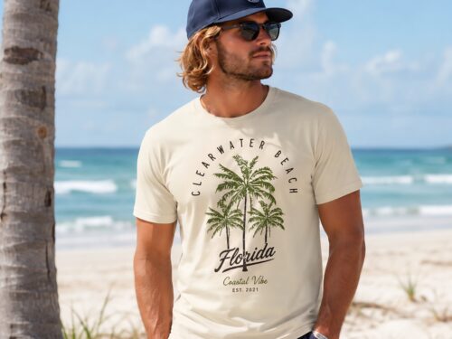 The Breezy Palm lifestyle T Shirt CVCT2320 -1